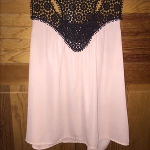 Classy Tank with Black Lace